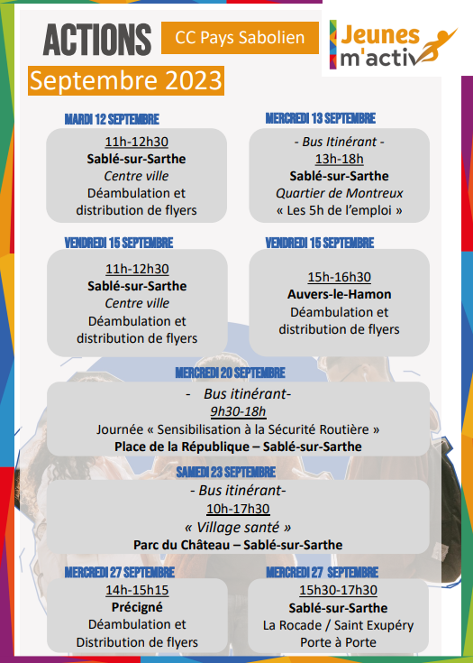 jeunes m'active affiche