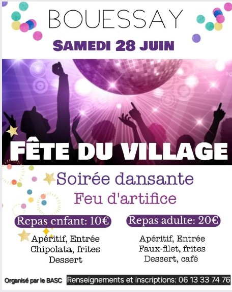 Fête du village le 28 juin 2025
