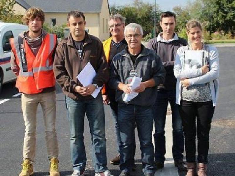 La fin des travaux de voirie au lotissement de la Martinière