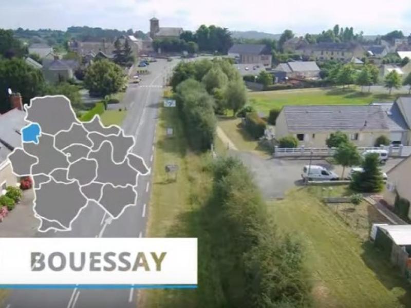 Vue aérienne de Bouessay